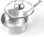 Pure Titanium Pot,2qt Saucepan with Lid, Stay-Cool Handle - Image 1