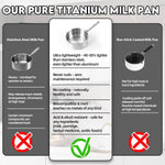Pure Titanium Pot,2qt Saucepan with Lid, Stay-Cool Handle - Image 4
