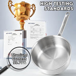 Pure Titanium Pot,2qt Saucepan with Lid, Stay-Cool Handle - Image 3