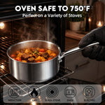 Pure Titanium Pot,2qt Saucepan with Lid, Stay-Cool Handle - Image 6